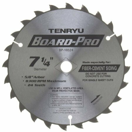 TENRYU 7-1/4in Board-Pro Blade Fiber-Cement Siding 24 Teeth BP-18524